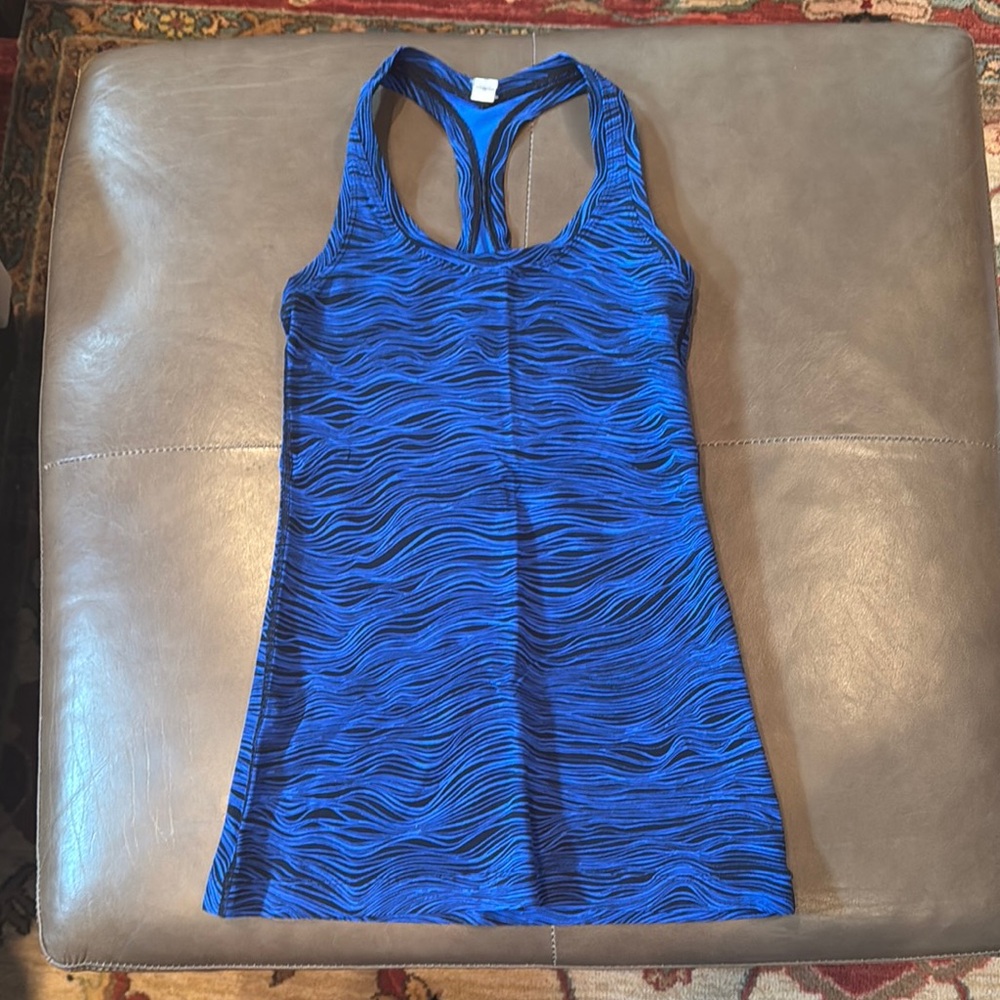 lululemon athletica Blue Cool Racerback Tank Top